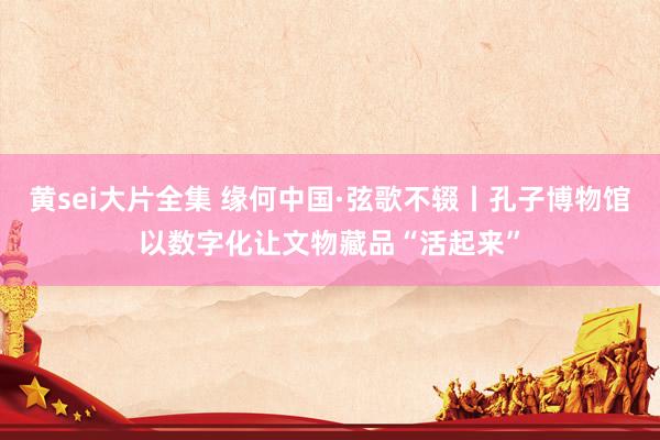 黄sei大片全集 缘何中国·弦歌不辍丨孔子博物馆以数字化让文物藏品“活起来”