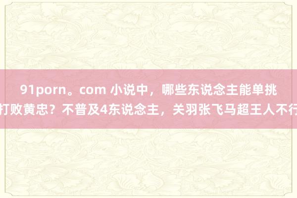 91porn。com 小说中，哪些东说念主能单挑打败黄忠？不普及4东说念主，关羽张飞马超王人不行
