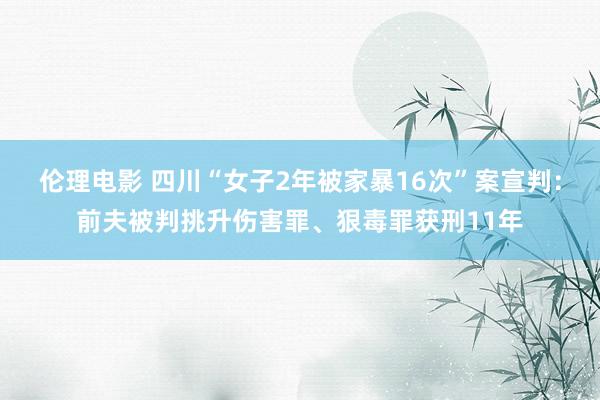 伦理电影 四川“女子2年被家暴16次”案宣判：前夫被判挑升伤害罪、狠毒罪获刑11年