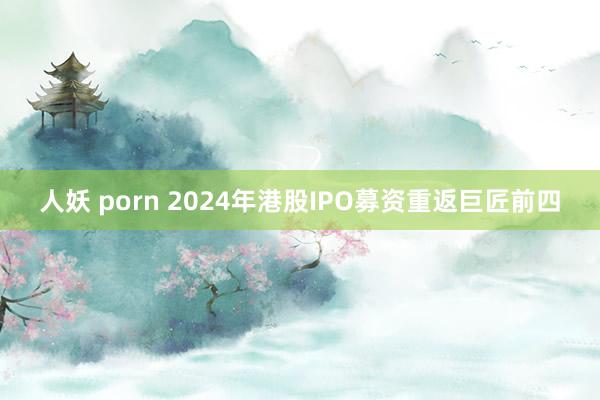 人妖 porn 2024年港股IPO募资重返巨匠前四