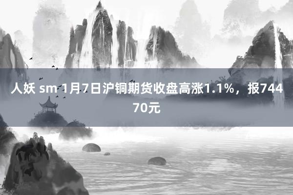 人妖 sm 1月7日沪铜期货收盘高涨1.1%，报74470元