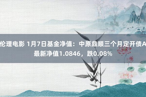 伦理电影 1月7日基金净值：中原鼎顺三个月定开债A最新净值1.0846，跌0.08%