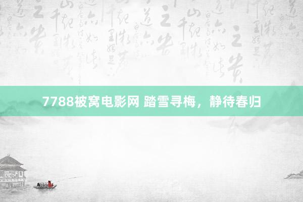 7788被窝电影网 踏雪寻梅，静待春归