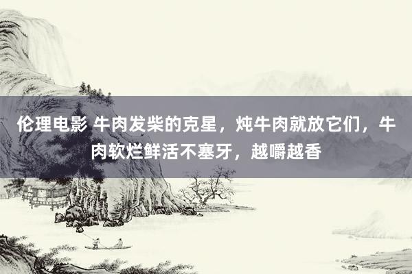 伦理电影 牛肉发柴的克星，炖牛肉就放它们，牛肉软烂鲜活不塞牙，越嚼越香