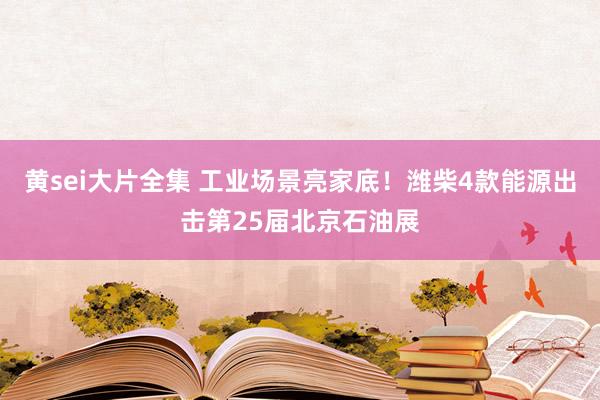 黄sei大片全集 工业场景亮家底！潍柴4款能源出击第25届北京石油展