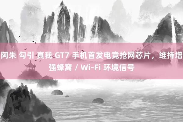 阿朱 勾引 真我 GT7 手机首发电竞抢网芯片，维持增强蜂窝 / Wi-Fi 环境信号